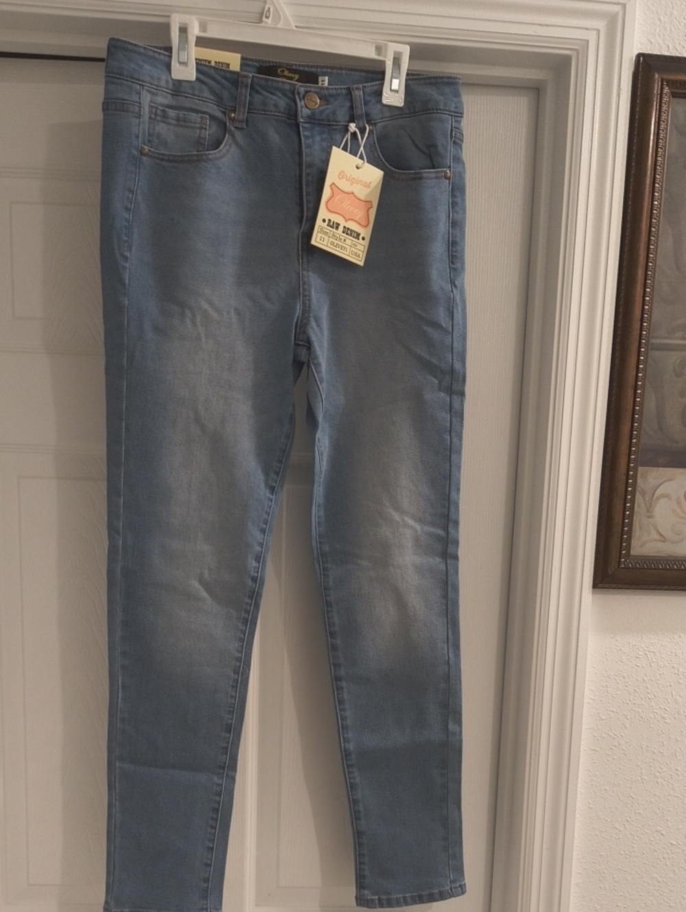 Slim Fit Light Blue Women's Skinny Jeans Size 11